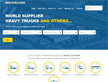 Tablet Screenshot of pktrucks.com
